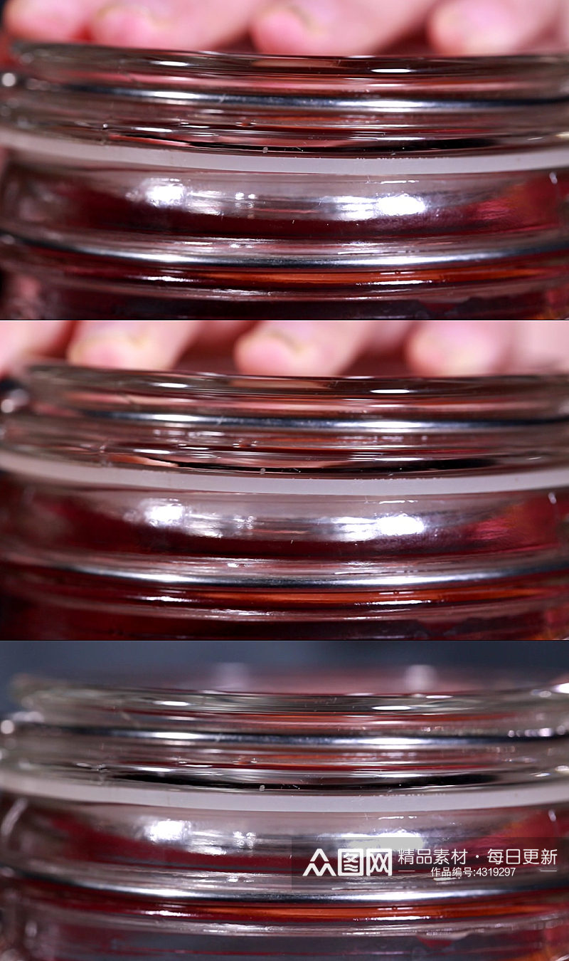 玻璃密封罐玻璃罐实拍视频素材