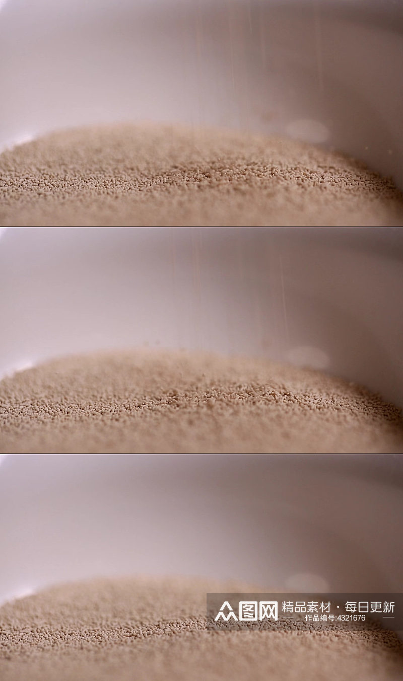 酵母粉发酵菌发面视频素材