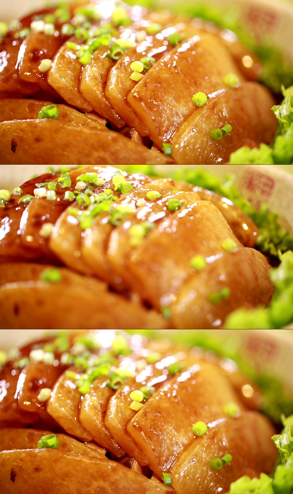 清蒸扣肉梅菜扣肉视频素材