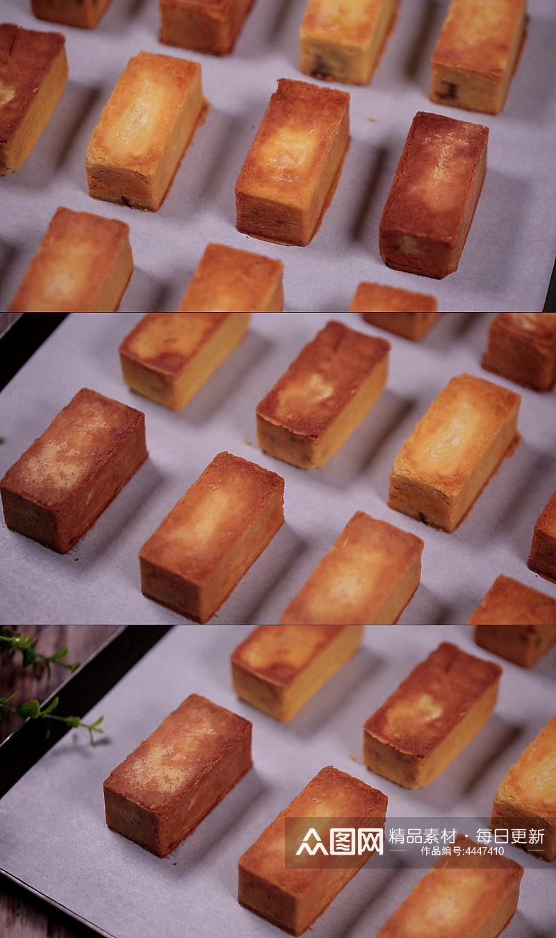 台湾小吃糕点甜品凤梨酥视频素材