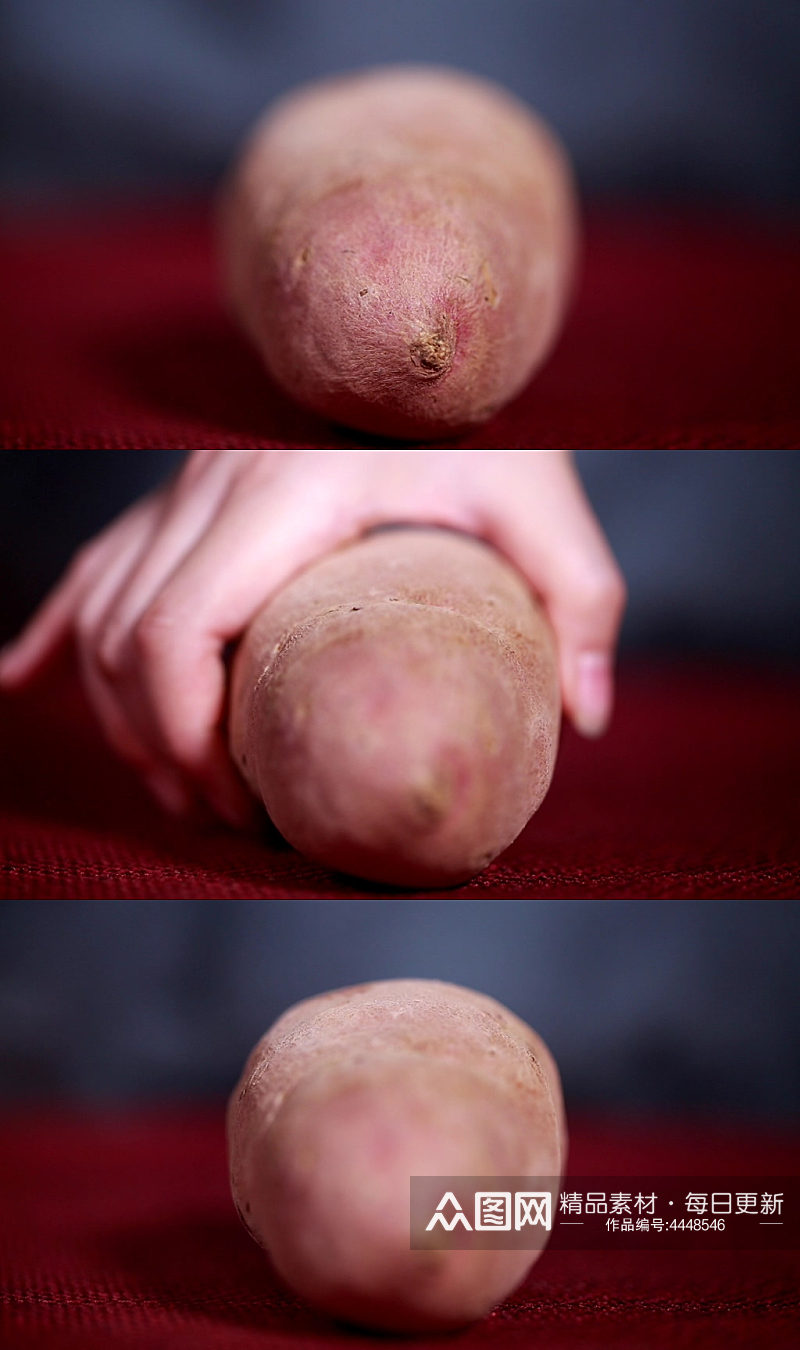 优质红薯淀粉制作实拍素材