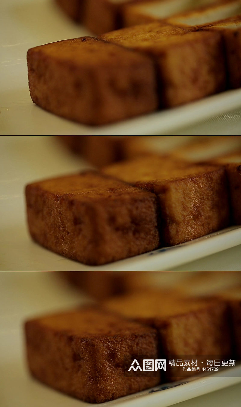 豆制品豆腐盒子视频素材