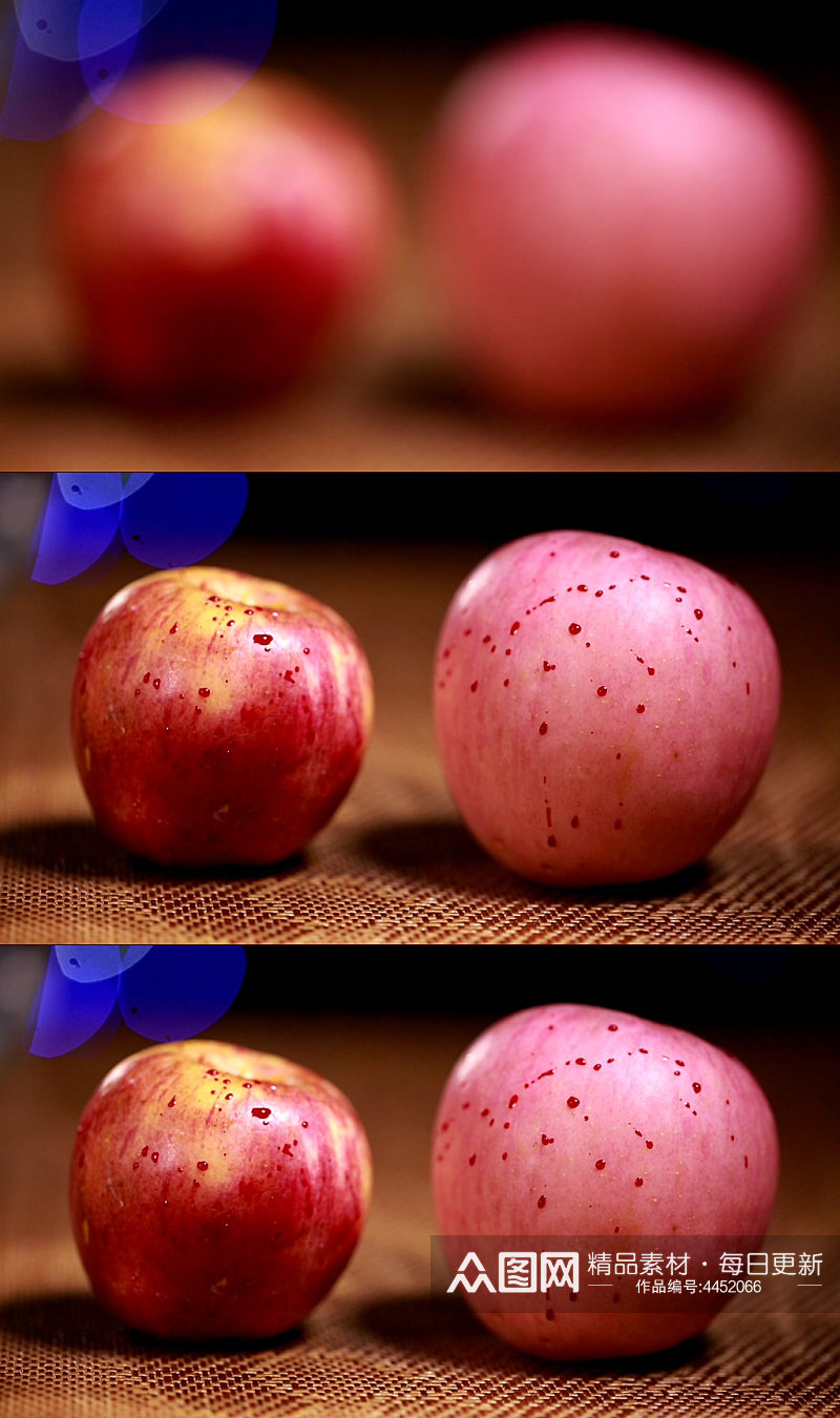 各种颜色的苹果视频素材