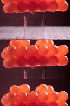 乒乓球氨基酸肽蛋白质分子大小演实拍