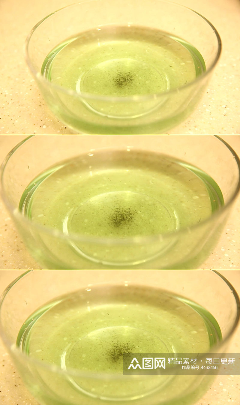 食品添加剂绿茶瓜子掉色实拍素材