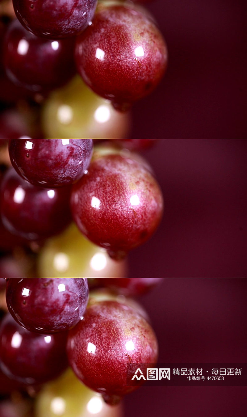 制作果盘用的葡萄珠葡萄粒实拍素材