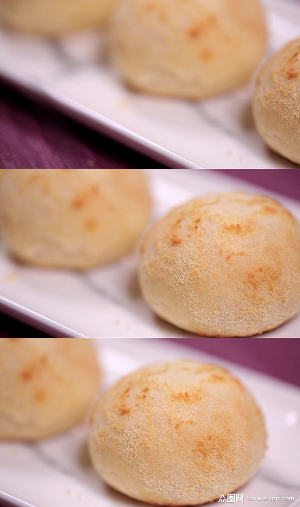 自来红自来白月饼蛋黄酥实拍素材