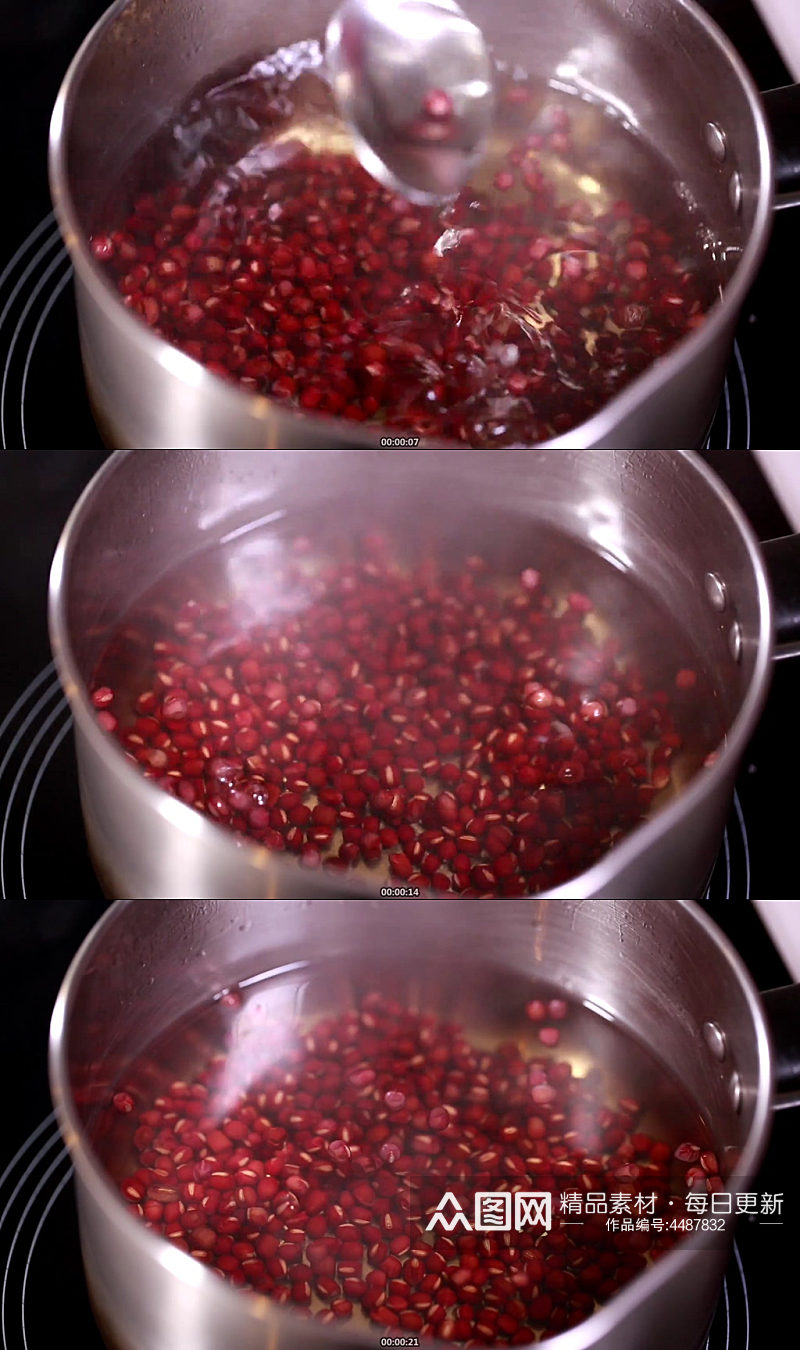 水煮红豆沙红豆汤素材