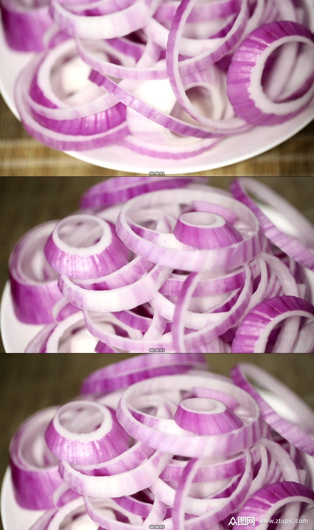 刀工切洋葱圈视频