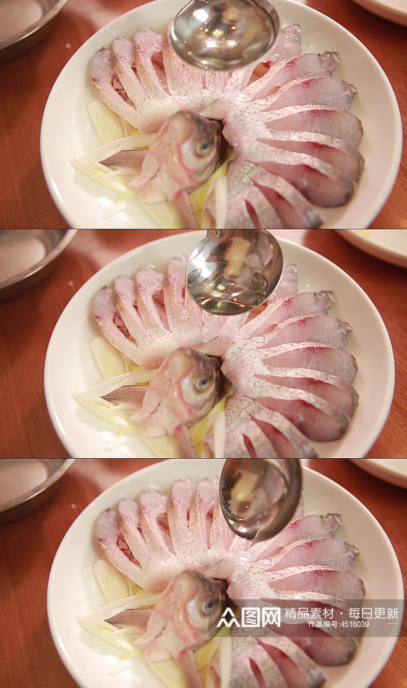 葱姜水腌制孔雀鱼实拍素材