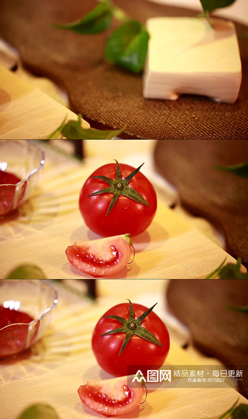 夏季蔬菜西红柿番茄实拍素材