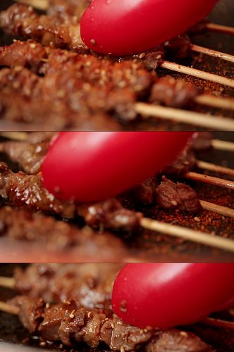 肉串羊肉串烤串实拍