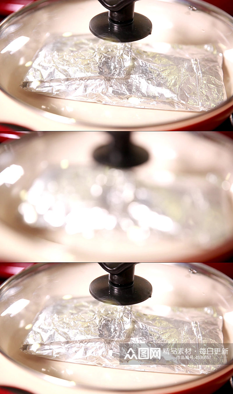 锡纸包鱼肉烧烤视频素材