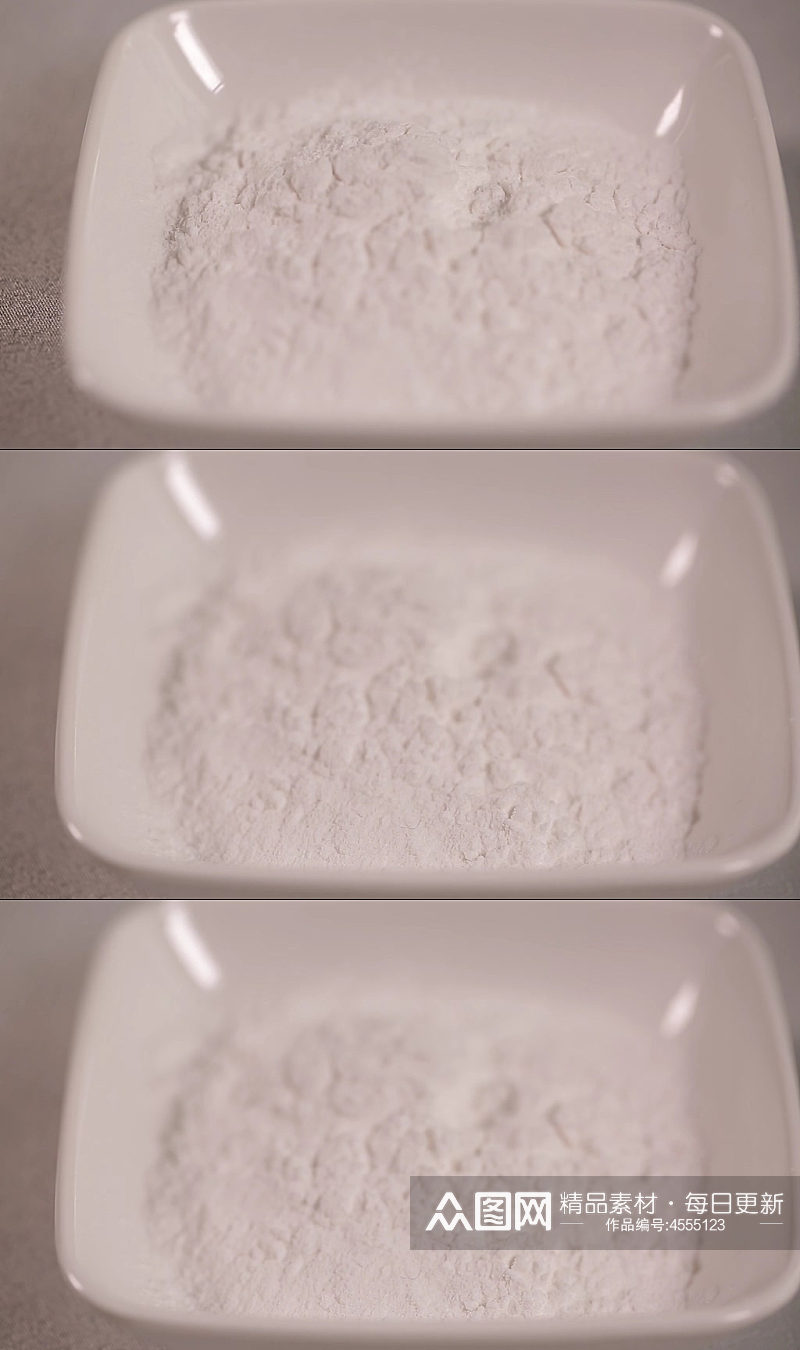 淀粉面粉藕粉视频素材