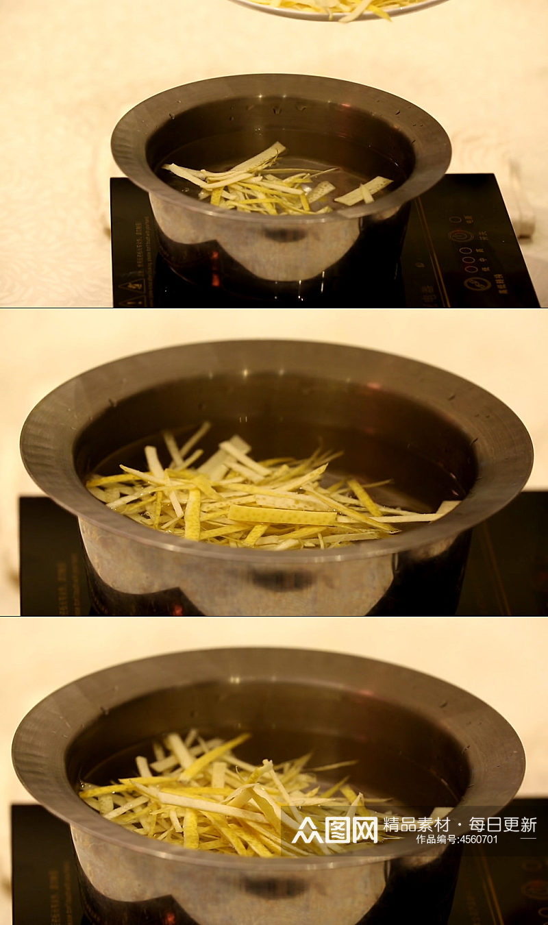 清水煮柚子皮视频素材