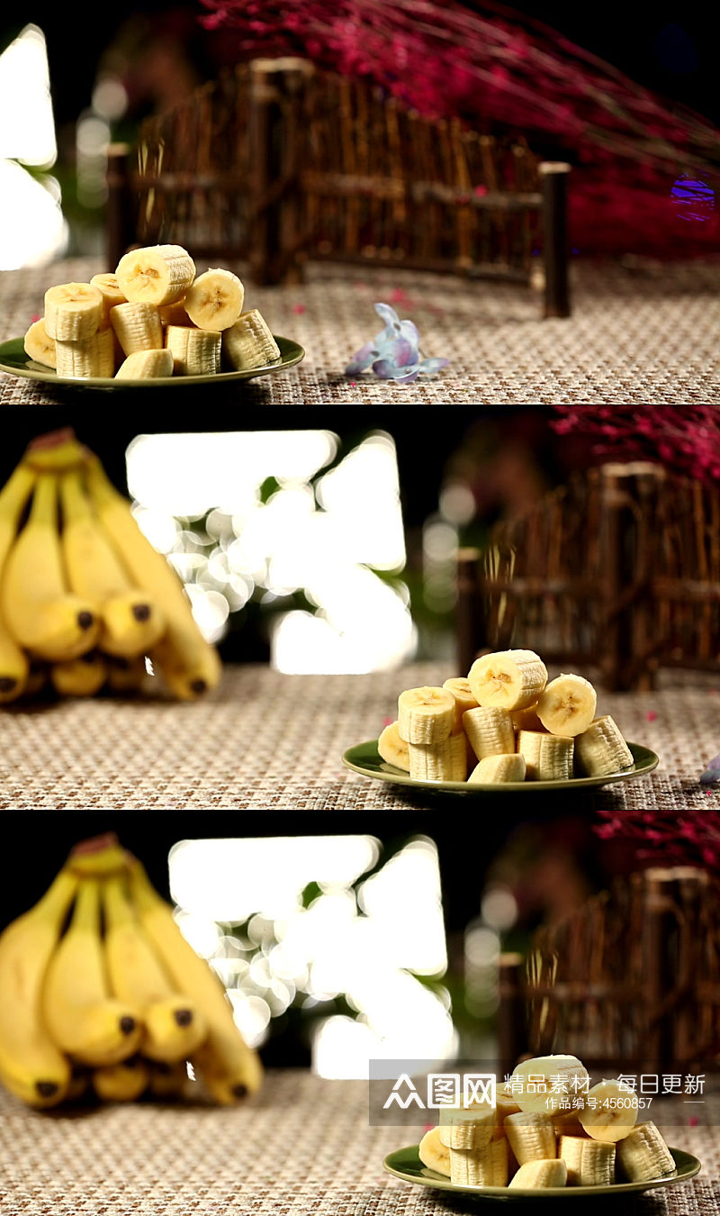 水果香蕉补钾视频素材