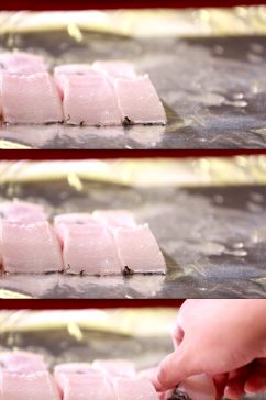 锡纸包鱼肉烧烤视频