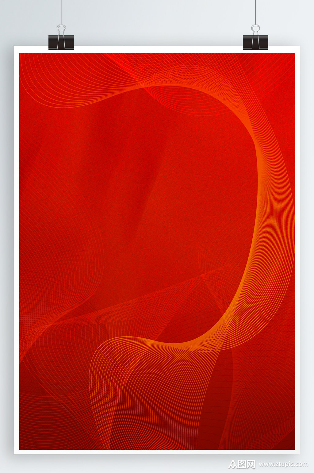 a4红色质感背景简约科技背景图片