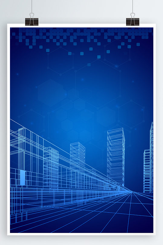 简约科技背景人工智能背景-众图网