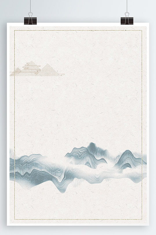 禅意水墨画写意水墨山水-众图网