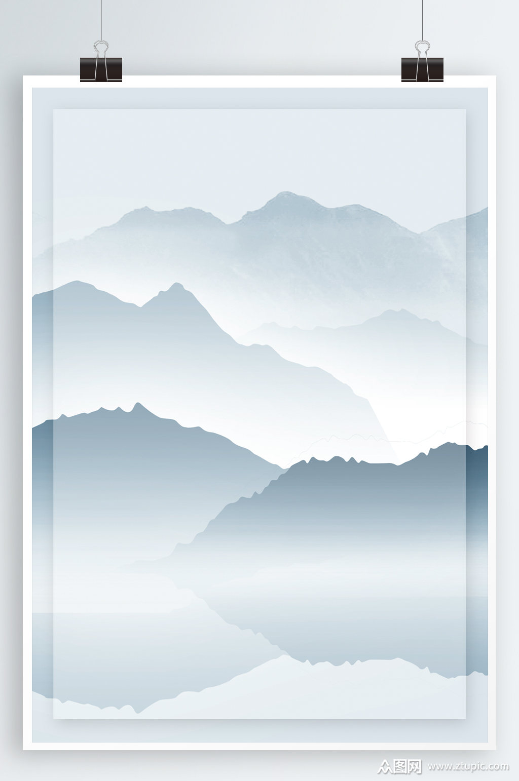 简约海报背景水墨背景素材