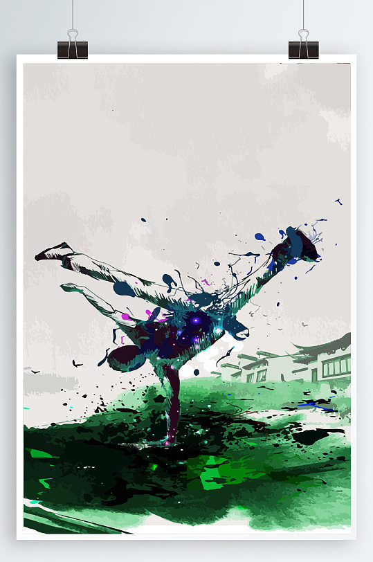 中國風(fēng)海報武打人物