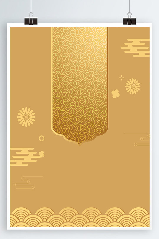 贵气金箔海报背景
