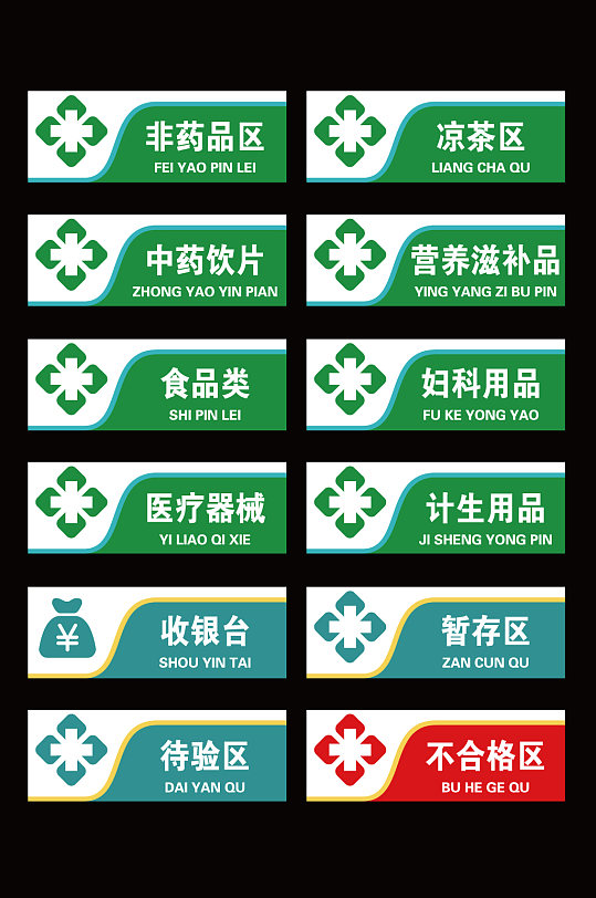 医疗医院药店导视医疗标识牌门牌