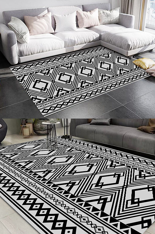 民族风地毯简约地毯-众图网