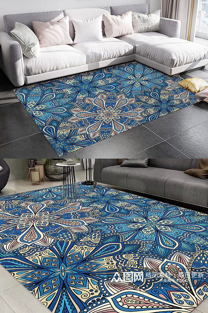 唯美地毯地毯图案素材