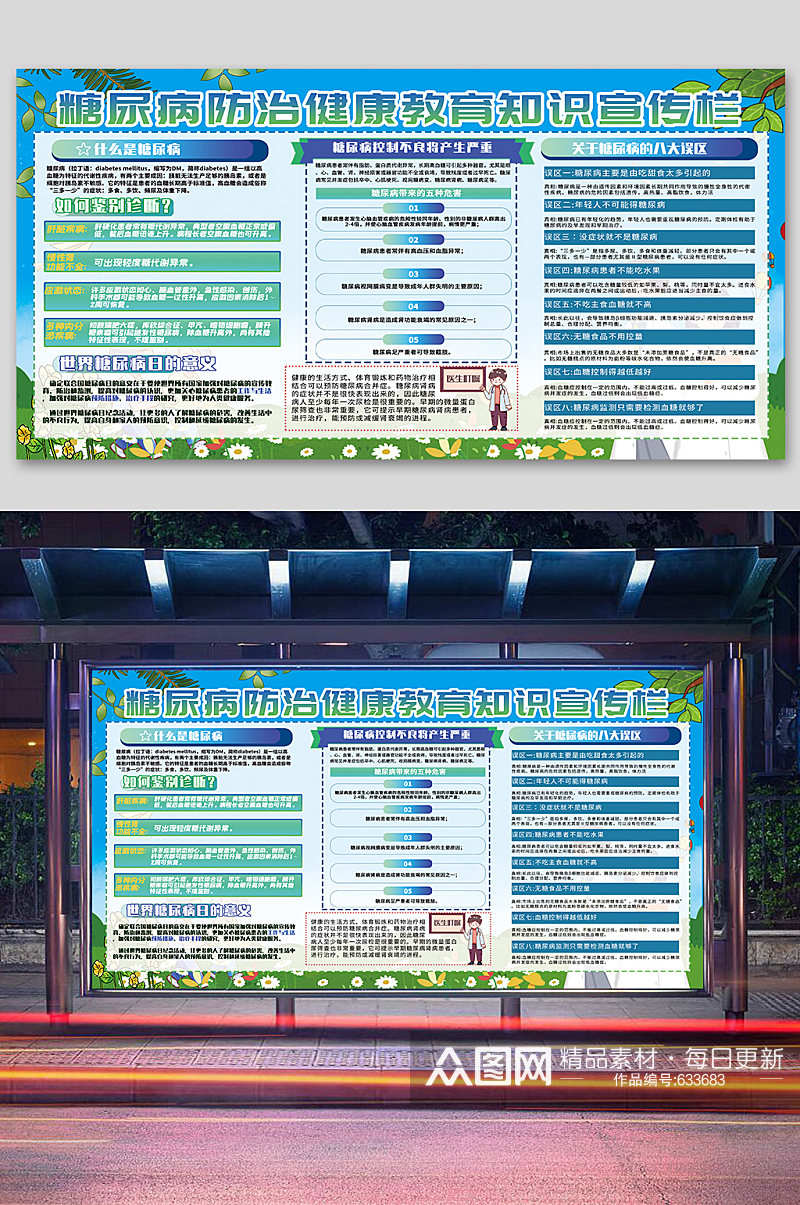 糖尿病健康宣传栏 糖尿病知识宣传栏素材