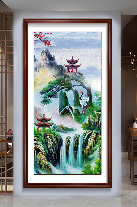 流水生财高山流水-众图网