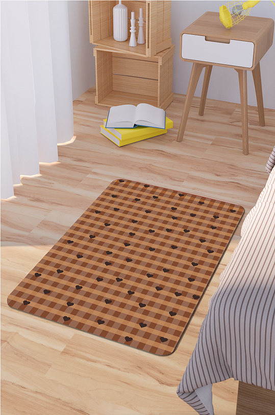 中式古典地毯卧室地毯-众图网