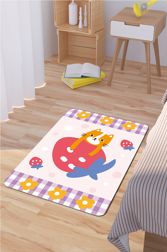 卡通地毯时尚地毯-众图网