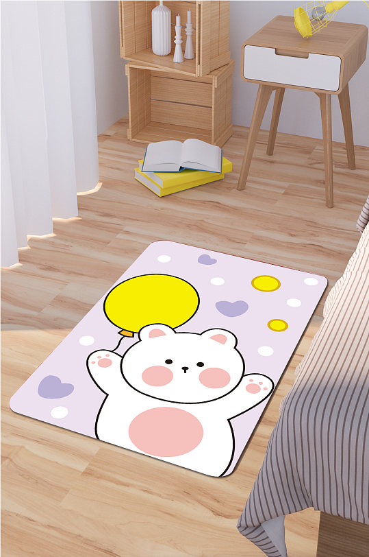 卡通时尚地毯可爱小熊