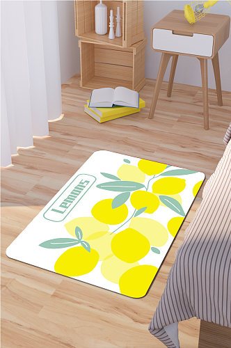 家装地毯水果图案