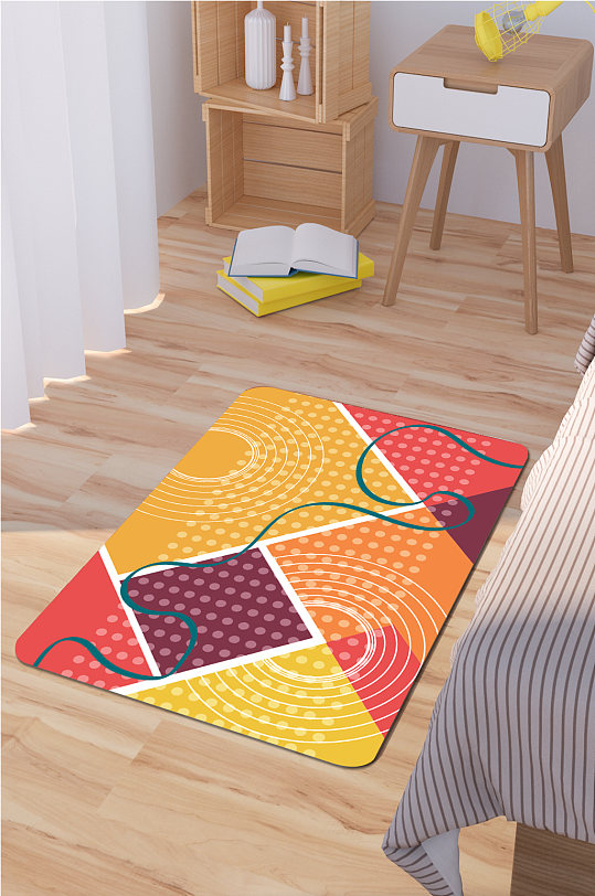 时尚家装地毯床边毯-众图网