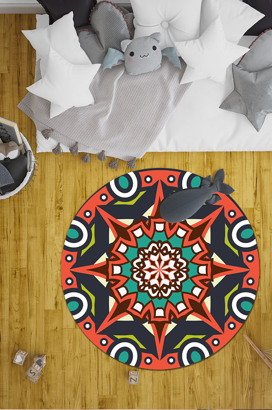 家装地毯印第安风格-众图网