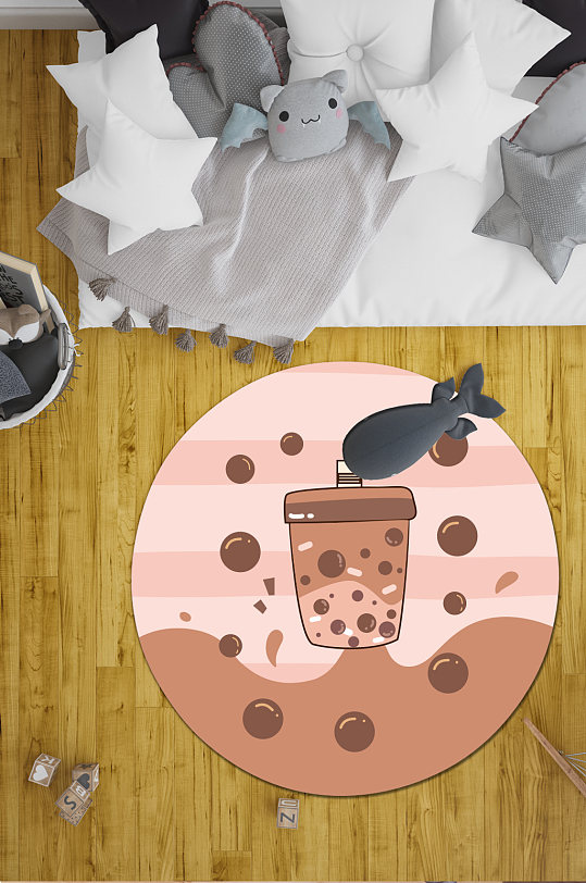 家装地毯乌鸦喝水-众图网