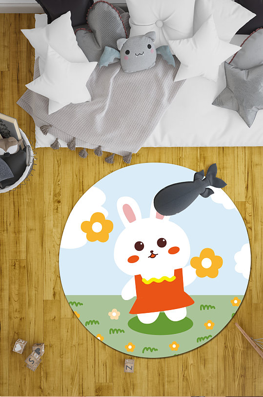 家装地毯小清新地毯-众图网