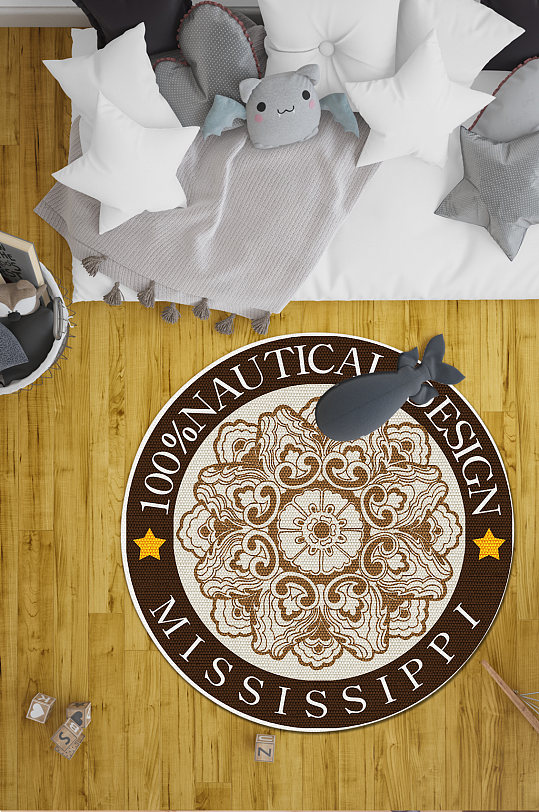 圆形地毯家装地毯-众图网