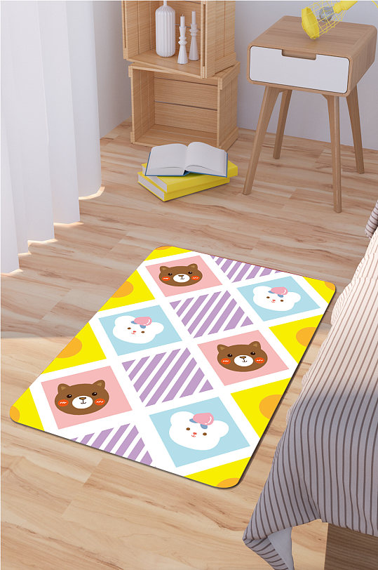 家装地毯卡通动物地毯