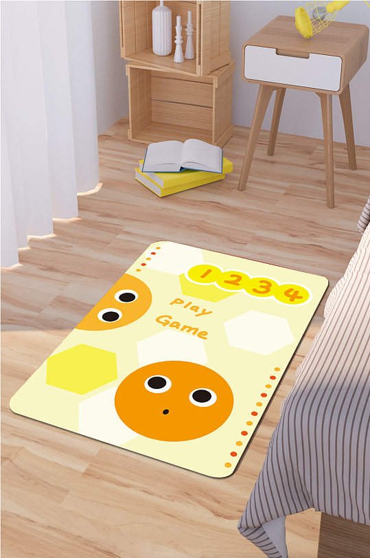 家装地毯客厅卡通地毯-众图网
