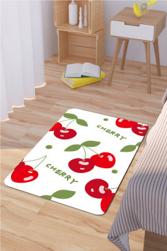 沙发地毯新鲜樱桃
