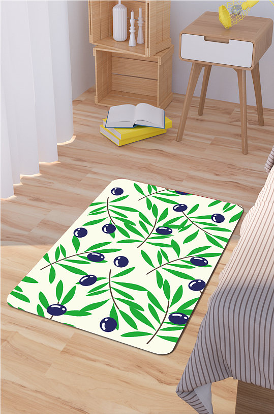 门口地垫植物叶子-众图网