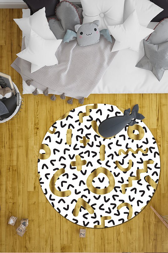 小清新地毯家装地毯-众图网