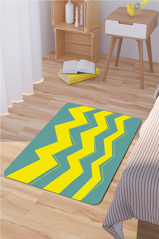现代简约地毯波浪花纹地毯