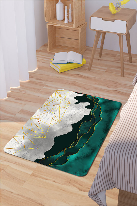 卡通圆形地毯时尚家居地毯-众图网