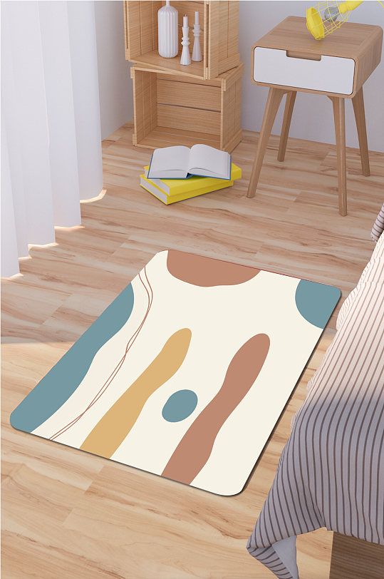 网红时尚地毯时尚拼接图案-众图网