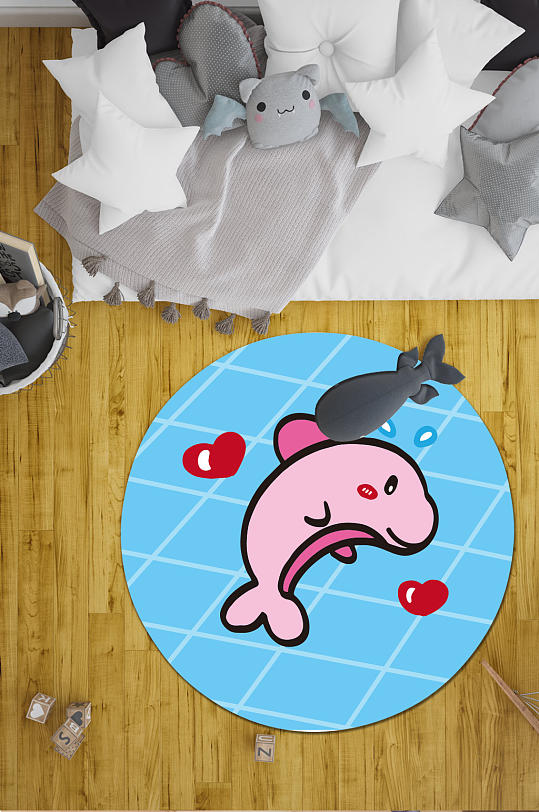 时尚圆形地毯北欧地毯-众图网